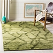 Safavieh Retro 6' Square Power Loomed Rug in Blue and Dark Blue