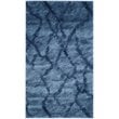 Safavieh Retro 8' Round Power Loomed Rug in Blue and Dark Blue