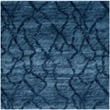 Safavieh Retro 8' Square Power Loomed Rug in Blue and Dark Blue