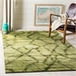 Safavieh Retro 8' Square Power Loomed Rug in Blue and Dark Blue