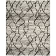 Safavieh Retro 6' X 9' Power Loomed Rug in Light Gray and Black