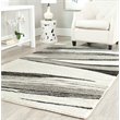 Safavieh Retro 6' Round Power Loomed Rug in Light Gray and Ivory