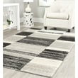 Safavieh Retro 3' X 5' Power Loomed Rug in Black and Light Gray
