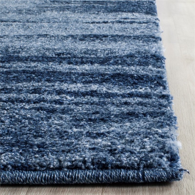 Safavieh Retro 3' X 5' Power Loomed Rug in Light Blue and Blue