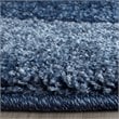 Safavieh Retro 4' X 6' Power Loomed Rug in Light Blue and Blue