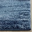 Safavieh Retro 6' Round Power Loomed Rug in Light Blue and Blue