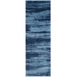 Safavieh Retro 6' Square Power Loomed Rug in Light Blue and Blue