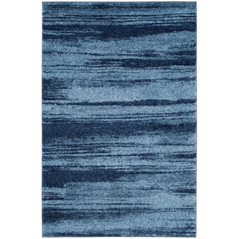 Safavieh Retro 8' X 10' Power Loomed Rug in Light Blue and Blue