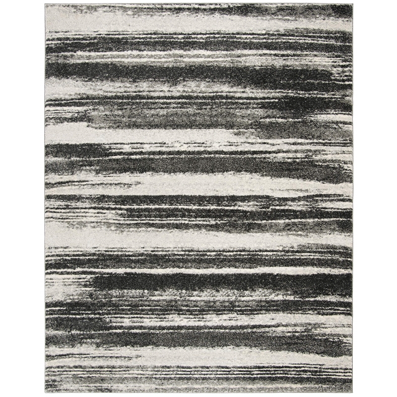 Safavieh Retro 11' X 15' Power Loomed Rug in Dark Gray and Light Gray