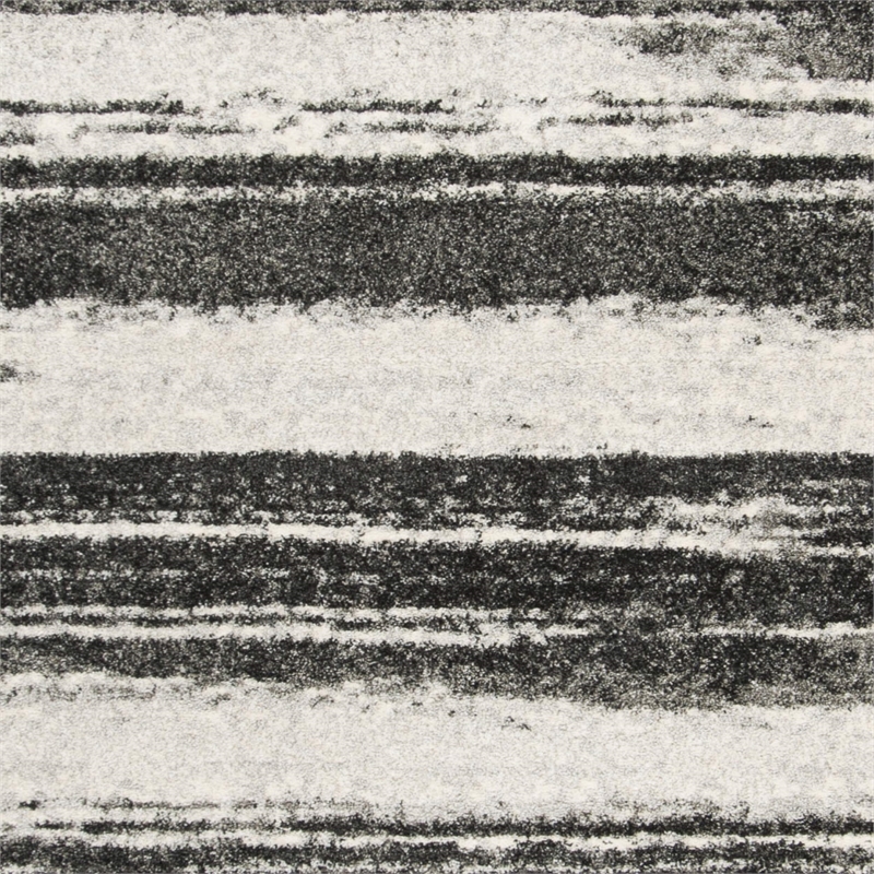 Safavieh Retro 11' X 15' Power Loomed Rug in Dark Gray and Light Gray