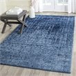 Safavieh Retro 5' X 8' Power Loomed Rug in Light Blue and Blue
