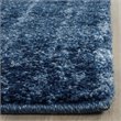 Safavieh Retro 6' Round Power Loomed Rug in Light Blue and Blue