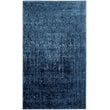 Safavieh Retro 6' Square Power Loomed Rug in Light Blue and Blue