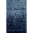Safavieh Retro 6' Square Power Loomed Rug in Light Blue and Blue