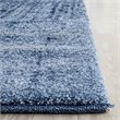 Safavieh Retro 6' Square Power Loomed Rug in Light Blue and Blue