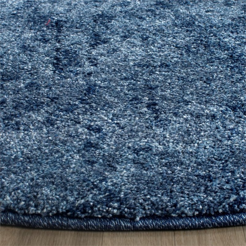 Safavieh Retro 8' X 10' Power Loomed Rug in Light Blue and Blue