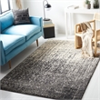 Safavieh Retro 6' X 9' Power Loomed Rug in Black and Light Gray