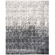 Safavieh Retro 6' X 9' Power Loomed Rug in Black and Light Gray
