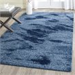 Safavieh Retro 3' X 5' Power Loomed Rug in Light Blue and Blue