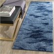 Safavieh Retro 4' X 6' Power Loomed Rug in Light Blue and Blue