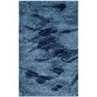 Safavieh Retro 4' X 6' Power Loomed Rug in Light Blue and Blue