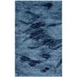 Safavieh Retro 6' Square Power Loomed Rug in Light Blue and Blue