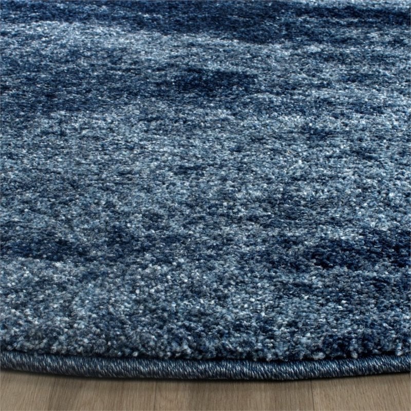 Safavieh Retro 8' X 10' Power Loomed Rug in Light Blue and Blue