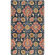 Safavieh Roslyn 4' X 6' Hand Hooked Wool Pile Rug in Navy