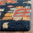 Safavieh Roslyn 4' X 6' Hand Hooked Wool Pile Rug in Navy