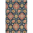 Safavieh Roslyn 6' X 9' Hand Hooked Wool Pile Rug in Navy