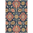 Safavieh Roslyn 6' X 9' Hand Hooked Wool Pile Rug in Navy