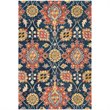Safavieh Roslyn 8' X 10' Hand Hooked Wool Pile Rug in Navy