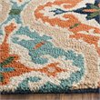 Safavieh Roslyn 8' X 10' Hand Hooked Wool Pile Rug in Blue and Beige