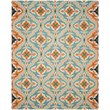 Safavieh Roslyn 8' X 10' Hand Hooked Wool Pile Rug in Blue and Beige
