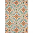 Safavieh Roslyn 8' X 10' Hand Hooked Wool Pile Rug in Blue and Beige