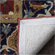 Safavieh Royalty 7' Square Hand Tufted Wool Rug in Rust and Navy