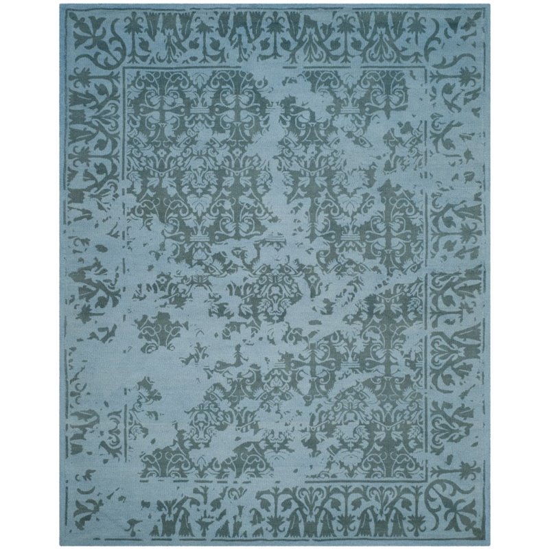 Safavieh Restoration Vintage 4' X 6' Handmade Wool Pile Rug in Blue