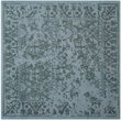 Safavieh Restoration Vintage 6' Square Handmade Wool Rug in Blue