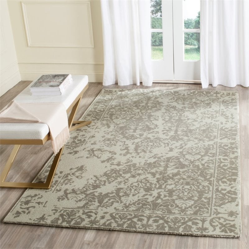 Safavieh Restoration Vintage 8' X 10' Handmade Wool Rug in Light Sage