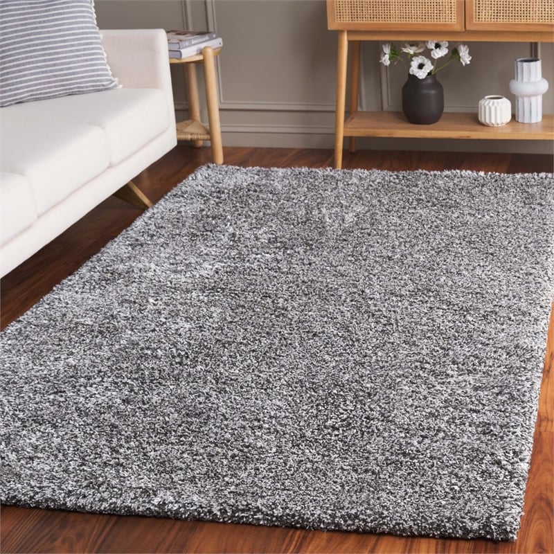 Safavieh South Beach Shag 4' X 6' Hand Tufted Rug in Steel Gray