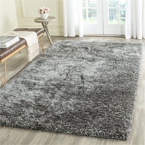 Safavieh South Beach Shag 8' X 10' Hand Tufted Rug in Steel Gray