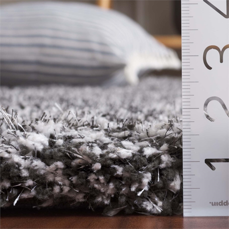 Safavieh South Beach Shag 8' X 10' Hand Tufted Rug in Steel Gray