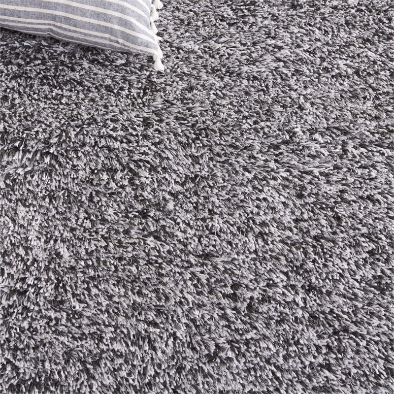 Safavieh South Beach Shag 8' X 10' Hand Tufted Rug in Steel Gray