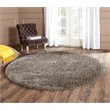 Safavieh South Beach Shag 5' X 8' Hand Tufted Rug in Silver