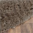 Safavieh South Beach Shag 6' Square Hand Tufted Rug in Silver