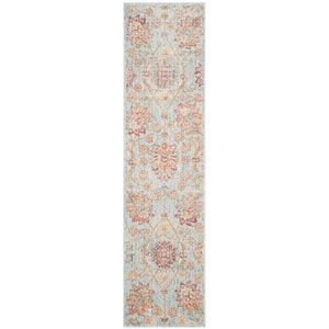 Safavieh Sevilla 9'6&quot X 13' Power Loomed Viscose Rug in Light Blue