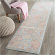 Safavieh Sevilla 8' X 11' Power Loomed Viscose Rug in Light Blue