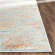Safavieh Sevilla 8' X 11' Power Loomed Viscose Rug in Light Blue