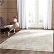 Safavieh Sevilla 8' X 11' Power Loomed Viscose Rug in Light Blue