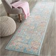 Safavieh Sevilla 8' X 11' Power Loomed Viscose Rug in Blue